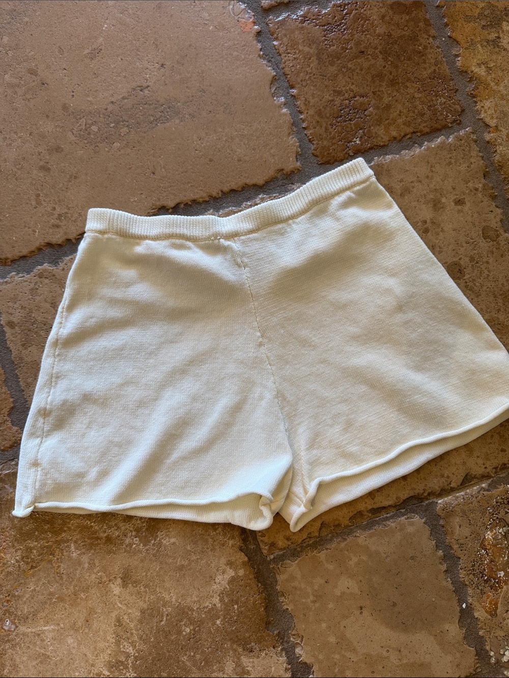 H&M White Knit shorts